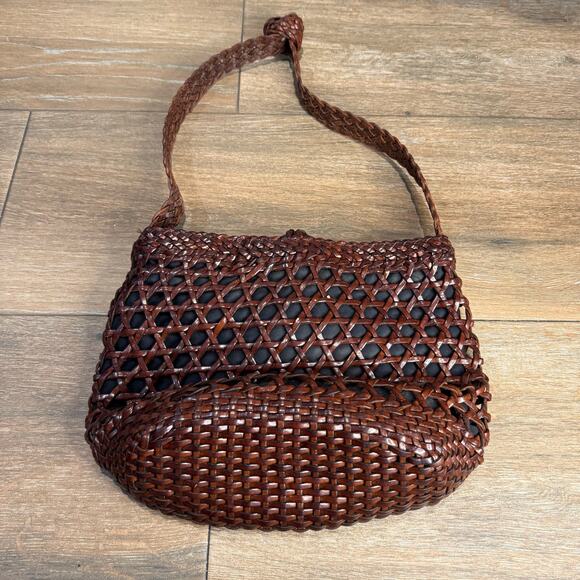 Cole Haan Handbag brown basket weave - Picture 5 of 9